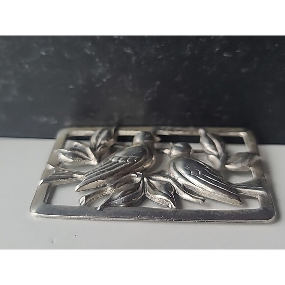 925 Sterling Silver Norseland By Coro Bird Brooch Vintage - Picture 5 of 11